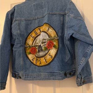 Denim Jean Jacket with Graphic Back